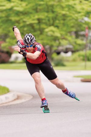Photos by David Stuck On July 31, Sheldon “Shlomo” Caplan will participate in the fourth annual Bike4Chai — on inline skates.