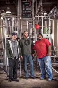 Union Craft Brewing co-owners (from left) Jon Zerivitz, Adam Benesch and Kevin Blodger are gearing up for their one-year anniversary celebration. (Jordan August Photography)
