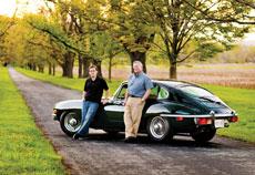 David (left) and Mike Stuck went in together on a 1970 Jaguar XKE two-door coupe. (David Stuck)