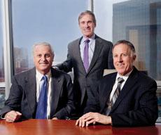 From left, Maurice Offit, Howard Kurman and Ted Offit have been together as law partners for a quarter of a century. Over the past 12 years, they have added 90 attorneys to their practice and opened seven additional offices. ( David Stuck)