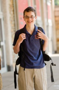 Yitzchak Oshry is preparing for his sophomore year  at Baltimore Polytechnic  Institute. He and his parents say choosing public school was a tough decision but has been well worth it. (David Stuck)