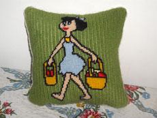 This Betty Rubble pillow was a ribbon-winner at the State Fair. (Provided)