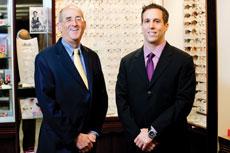 Howard (left) and Richard Levin’s Pikesville eye care group is expanding. (Marc Shapiro)