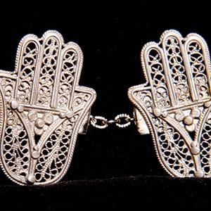 Sterling Filigree Tallit Clips $50 a pair