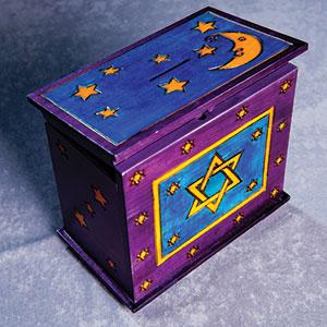 Tzedakah Box $44, hand painted, made in Poland