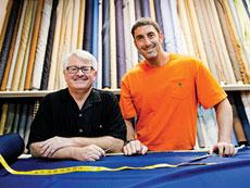 Michael Bearman (left) and Jonathan Miller bring only the best materials to A Fabric Place. (David Stuck)