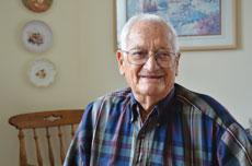 Chester Silverman devotes time and energy to improving the lives of war veterans. (Melissa Gerr)