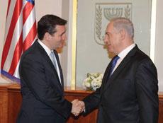 The concern for Sen. Ted Cruz, pictured here with Israeli Prime Minister Benjamin Netanyahu, is that  “the national security threats to Israel and to the United States has never been greater.” (Ben Gershom/GPO/FLASH90)