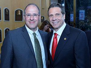 Cooperstown Mayor Jeff Katz (left) and New York Gov. Andrew Cuomo enjoy a May visit to the Hall of Fame. (Courtesy of Jeff Katz)