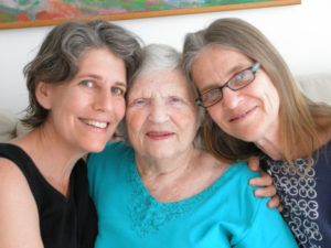 From left: Laurie Weisman, Anna Jacobs and Roz Jacobs.